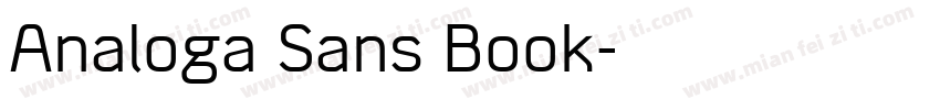 Analoga Sans Book字体转换